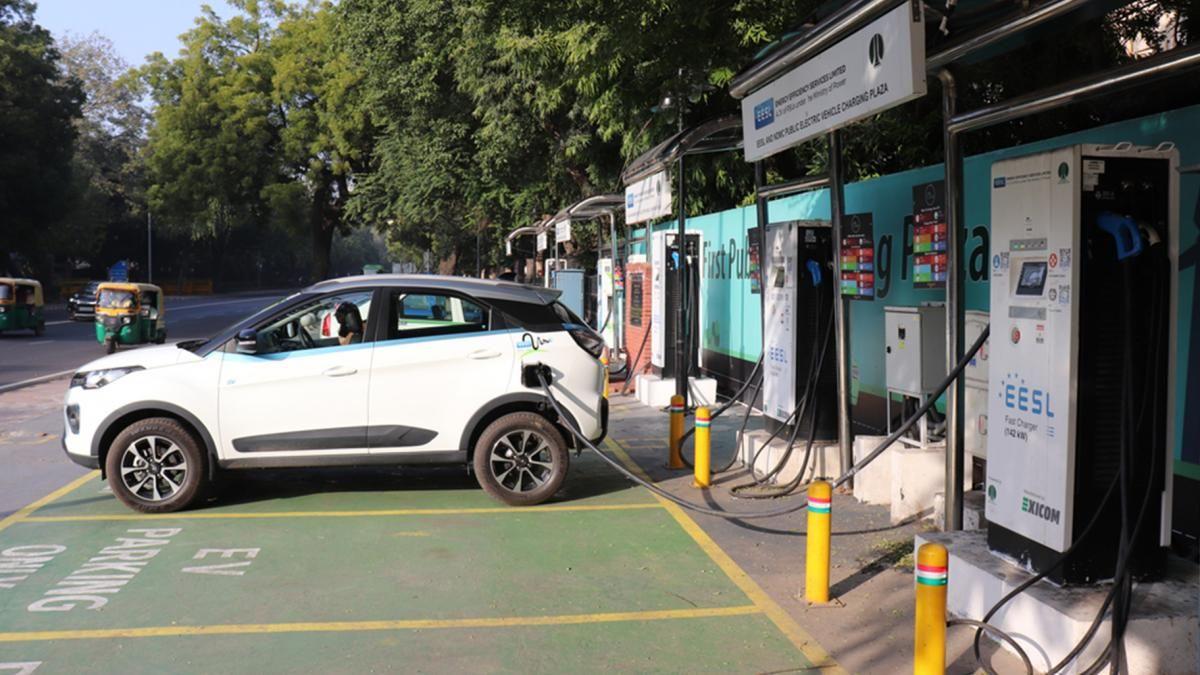 EV charging station India New Delhi