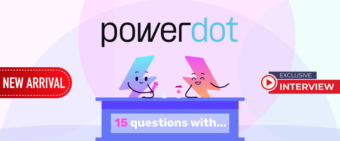 Charged 15 questions with Powerdot header