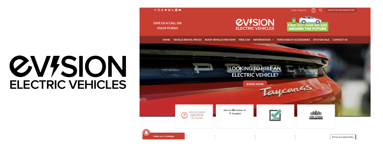 Evision logo/website