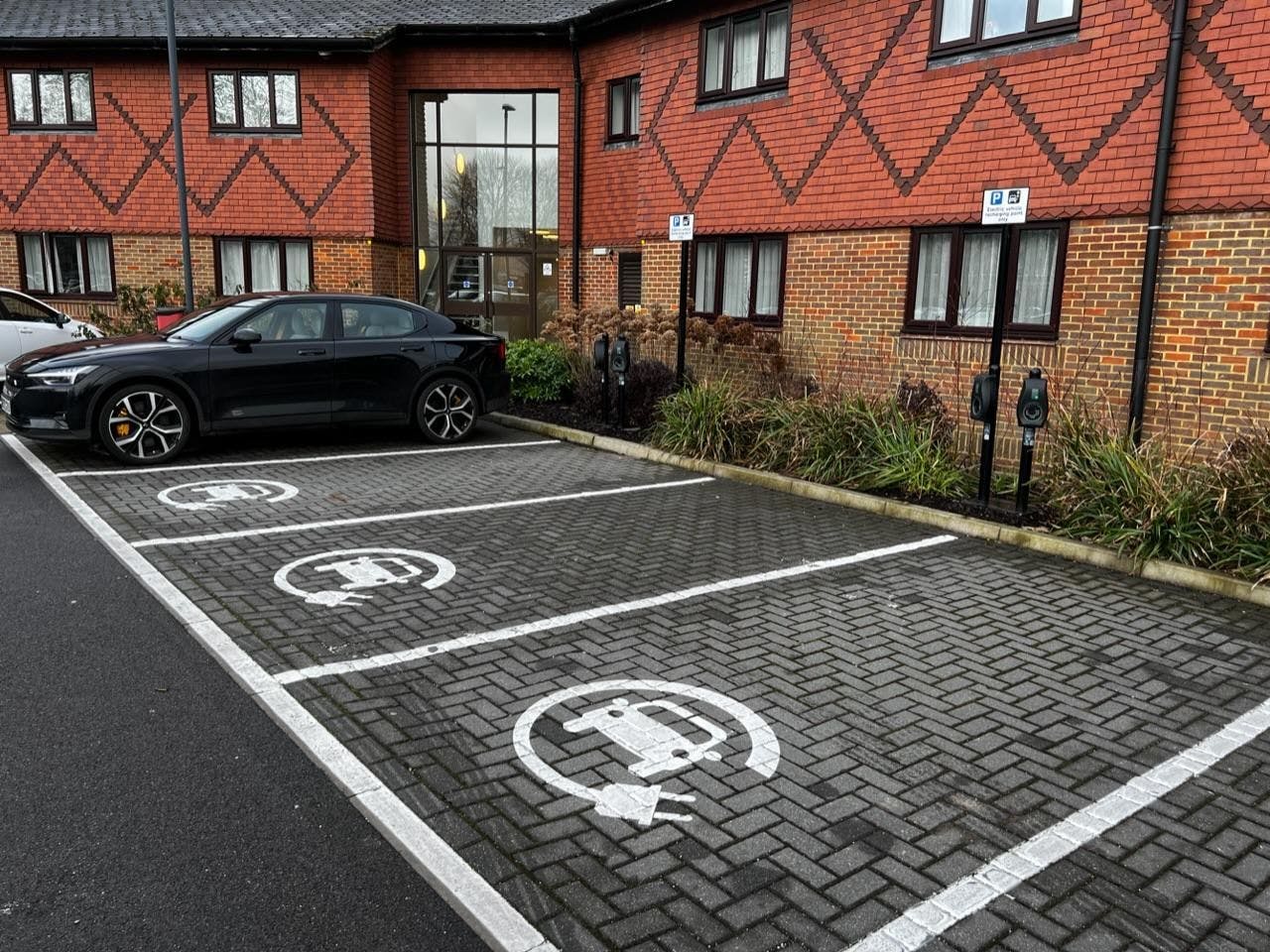 Photo of Connected Kerb EV chargers in a residential area