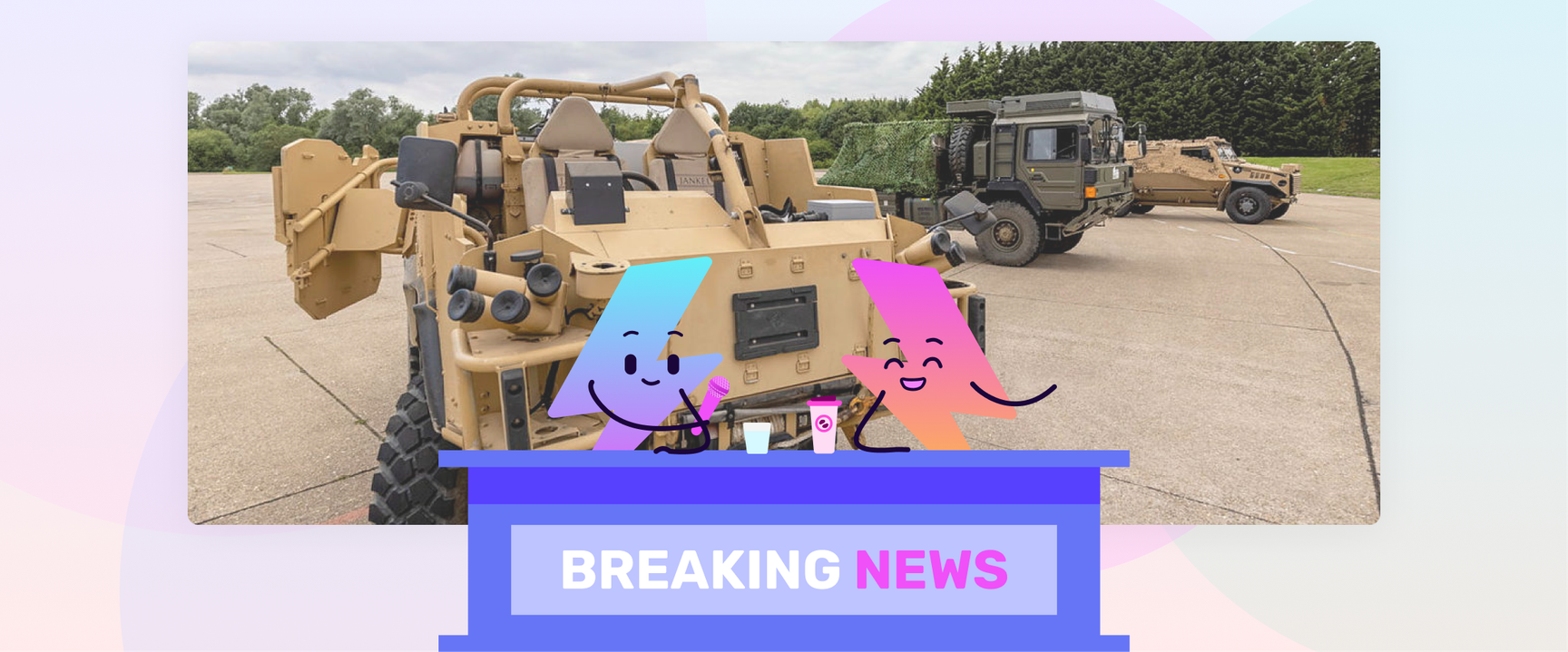 Breaking News - Army Electric Vehicles Header