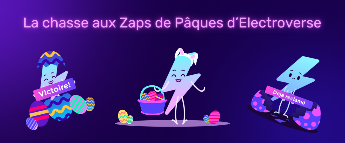 Easter Zap hunt header FR