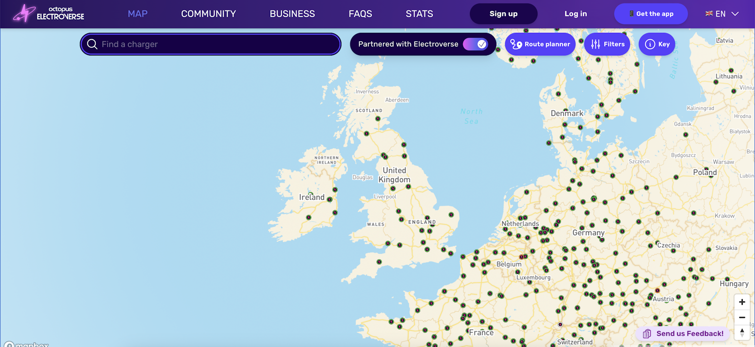 P&C UK Map Screenshot