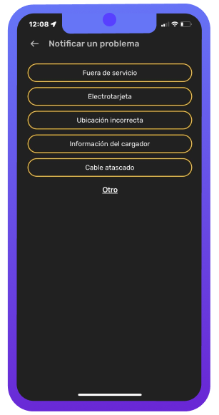 Report an issue (ES) phone screenshot